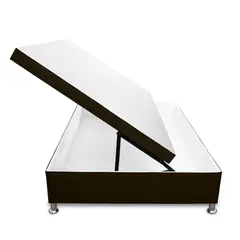 MAGIC CLASS - CAMA BAÚL APERTURA HORIZONTAL 140x190 ECOCUERO CAFÉ