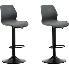 MOBLIHOUSE - Set X2 Silla Bar Con Altura Ajustable Y Rotación Diseño Ergonómico