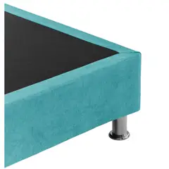 MAGIC CLASS - BASE CAMA SOMMIER 90X190 ECOCUERO AZUL