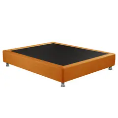 MAGIC CLASS - BASE CAMA SOMMIER 90X190 ECOCUERO NARANJA