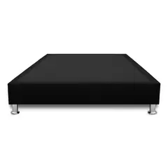 MAGIC CLASS - BASE CAMA SOMMIER 90X190 MICROFIBRA NEGRO