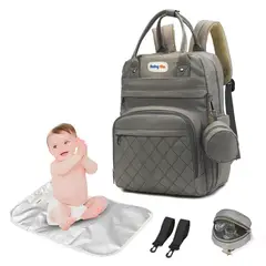 BABY ON - Morral Pañalera De Lujo Con Monedero Y Cambiador Para Bebe