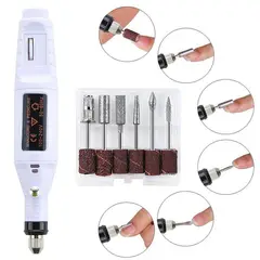 GENERICO - Pulidor Cortador Eléctrico de Uñas 6 en 1