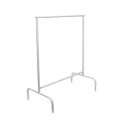 GENERICO - Burro exhibidor de ropa 100 X 120 Blanco