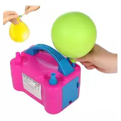 GENERICO - Inflador De Globos Electrico 600 Watts Doble Boquilla Portatil