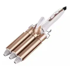 GENERICO - Pinza Ondulador Rizador Plancha De Cabello Ondas De Sirena 110V