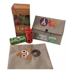 AFM - Kit Bolsas Biodegradables Dispensador Ecoamigable
