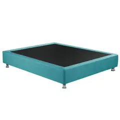 MAGIC CLASS - BASE CAMA SOMMIER 140X190 ECOCUERO AZUL