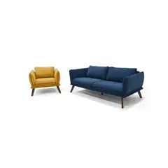 VENECIA - Sala Hudson Tela Indigo - Mostaza_.