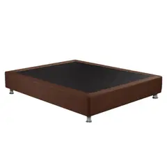 MAGIC CLASS - BASE CAMA SOMMIER 140X190 MICROFIBRA CAFÉ