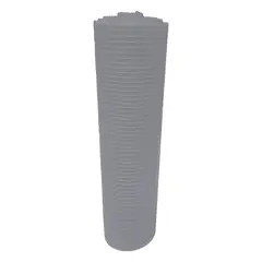 GENERICO - Malla Plástica Multiusos Reja 20mmX20mm H1mt Rollo 30mt Gris