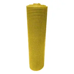 GENERICO - Malla Plástica Multiusos Reja 20mmX20mm 150cm Rollo 30mt Amarilla
