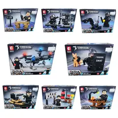 DAYOSHOP - Policia Swat Fuerzas Especial Armable Armatodo Construcción