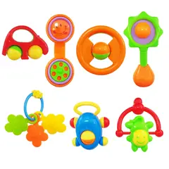 DAYOSHOP - Sonajero Estimulación Temprana Juguete Didactico Bebé X 7 Pc