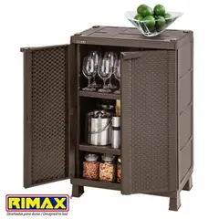 RIMAX - Armario mediano apariencia rattan
