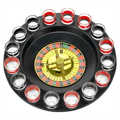 TECNOHOGAR JS - Ruleta Juego De Shots 16 Copas Glass Drinking