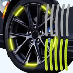 GENERICO - Reflectores de rueda pegatina Verde