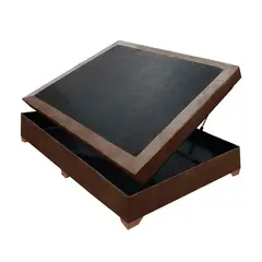 MAGIC CLASS - BASE CAMA BAÚL HIDRÁULICA 90X190 MICROFIBRA CAFÉ