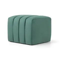 BANZAY - Puff Auxiliar Boston 55x55 - Esmeralda