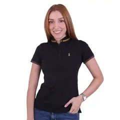 APOSTOL QC - POLO NEGRA CUELLO NERU MUJER APOSTOL QC_.