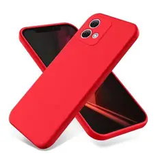 GENERICO - Funda Protectora en Silicone Case Para Motorola G24 Rojo