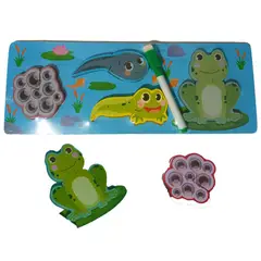 GENERICO - Rompecabezas Madera De Anfibios Marcador Para Niños