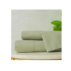 AMARE HOME - Juego de Sábanas Verde Salvia Doble Fuelle 40 - Pastello