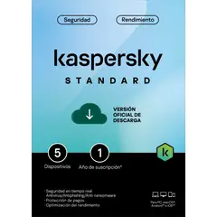 KASPERSKY - Antivirus Standard 5 Dispositivos 1 Año - Digital