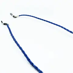 AT NIGHT SUNGLASSES - Cuelga gafas At night cuero trenzado Azul_.