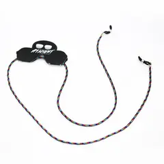 AT NIGHT SUNGLASSES - Cuelga gafas At night cordon delgado negro arcoiris_.