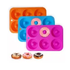 AFM - Molde Silicona Para Donut Donas Antiadherente Horno X 6
