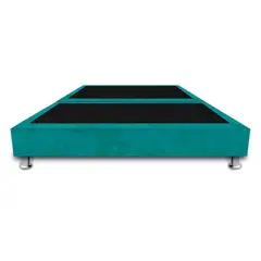 MAGIC CLASS - BASE CAMA SOMMIER DIVIDIDA 120x190 ECOCUERO AZUL