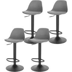 MOBLIHOUSE - Set X4 Silla Bar Con Altura Ajustable Diseño Ergonómico