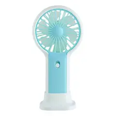 SHENGSHOU - Mini Ventilador Personal Recargable Con Soporte Para Celular