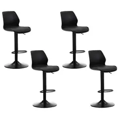 MOBLIHOUSE - Set X4 Silla Bar Con Altura Ajustable Diseño Ergonómico