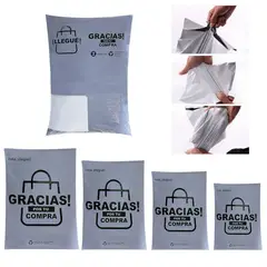 MULTIPLACE COLOMBIA - Bolsa de seguridad gruesa con portaguia 100 unidades 30X41