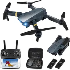 ONE PIXEL - Drone Plegable E58 Negro Cámara Y Estuche Plegable HD
