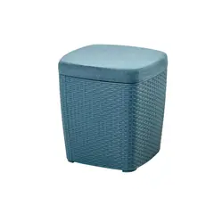 PLASTICOS MQ - Puff Baul Organizador Capri Tipo Ratan Marca Mq