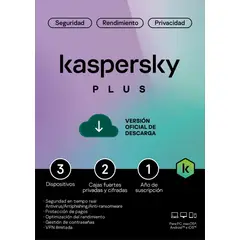 KASPERSKY - Antivirus Plus 3 Dispositivos 1 Año - Digital