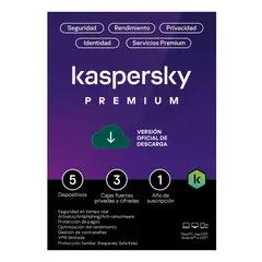 KASPERSKY - Antivirus Premium 5 Dispositivos 1 Año - Digital