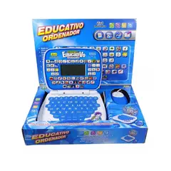 GENERICO - Computador Interactivo Portátil Con Mause Para Niño Y Niña Color Azul