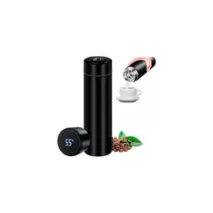 GREEN HANSHENG - Termo Led Medidor Temperatura Térmico Acero Inoxidable Color Negro