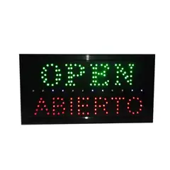 MOBLIHOUSE - Aviso LED 48X25 Open Abierto