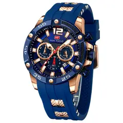 MINI FOCUS - Reloj MiniFocus de Caballero Análogo Original resina Resistente agua