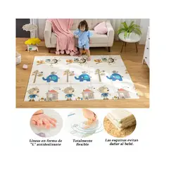GENERICO - Tapete Alfombra Reversible Antigolpes Infantil Niña