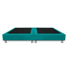 MAGIC CLASS - BASE CAMA SOMMIER DIVIDIDA 200x200 MICROFIBRA AZUL