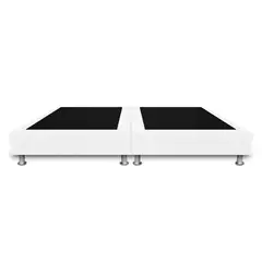 MAGIC CLASS - BASE CAMA SOMMIER DIVIDIDA 200x200 MICROFIBRA BLANCO