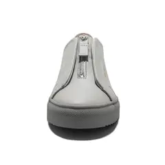 VIOLA - Tenis en Cuero Argentino Gris Argento