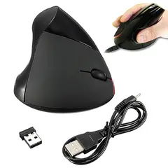 ONE PIXEL - Mouse Óptico Vertical Ergonomico Inalambrico WB-881 Negro
