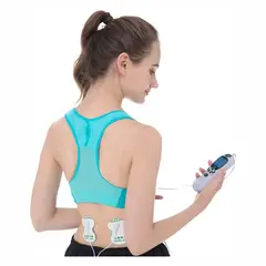 TECNOHOGAR JS - Masajeador Corporal Con Electrodos Acupuntura 8 En 1v